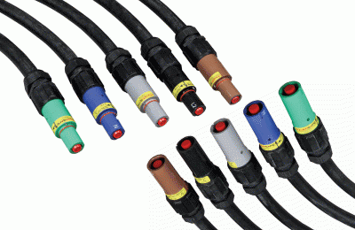 Powerlock kabler alle farver byggeplads - Nørbjerg El udlejning